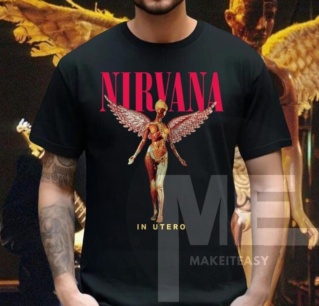 26 Nirvana In Utero t-shirt unisex album band Tee fan gift Unisex T-Shirt