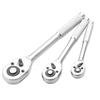 Gourd Handle 24-Tooth Quick Two-Way Ratchet Wrench Set – Large, Medium & Small Sockets for Auto Repair