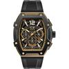 Men's Chronograph Watch 024365 Black Gold Steel Large Official Dealer