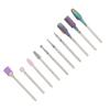 Nail Drill Bits Set Tungsten Steel Nail Art Grinding Head Dead Skin Removal Manicure Polishing Tool