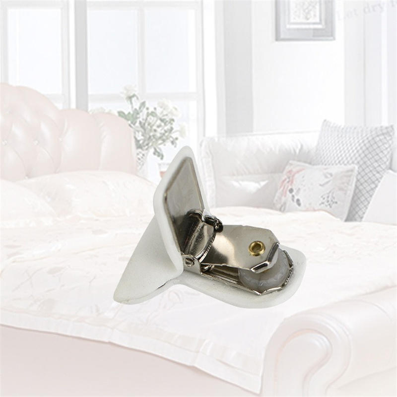 8PCS Padded Comforter Clips Duvet Clips White Blanket Fasteners Prevents Comforters From Moving Inside Duvet Cover