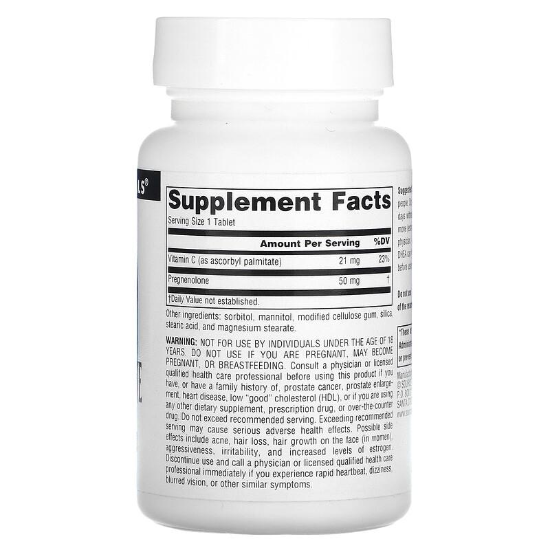 Pregnenolone, 50 mg, 120 Tablets