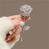 Metallo, pieno di diamanti, perle, rose, spille, carini, grandi corpetti, temperamento, spille, abiti e accessori