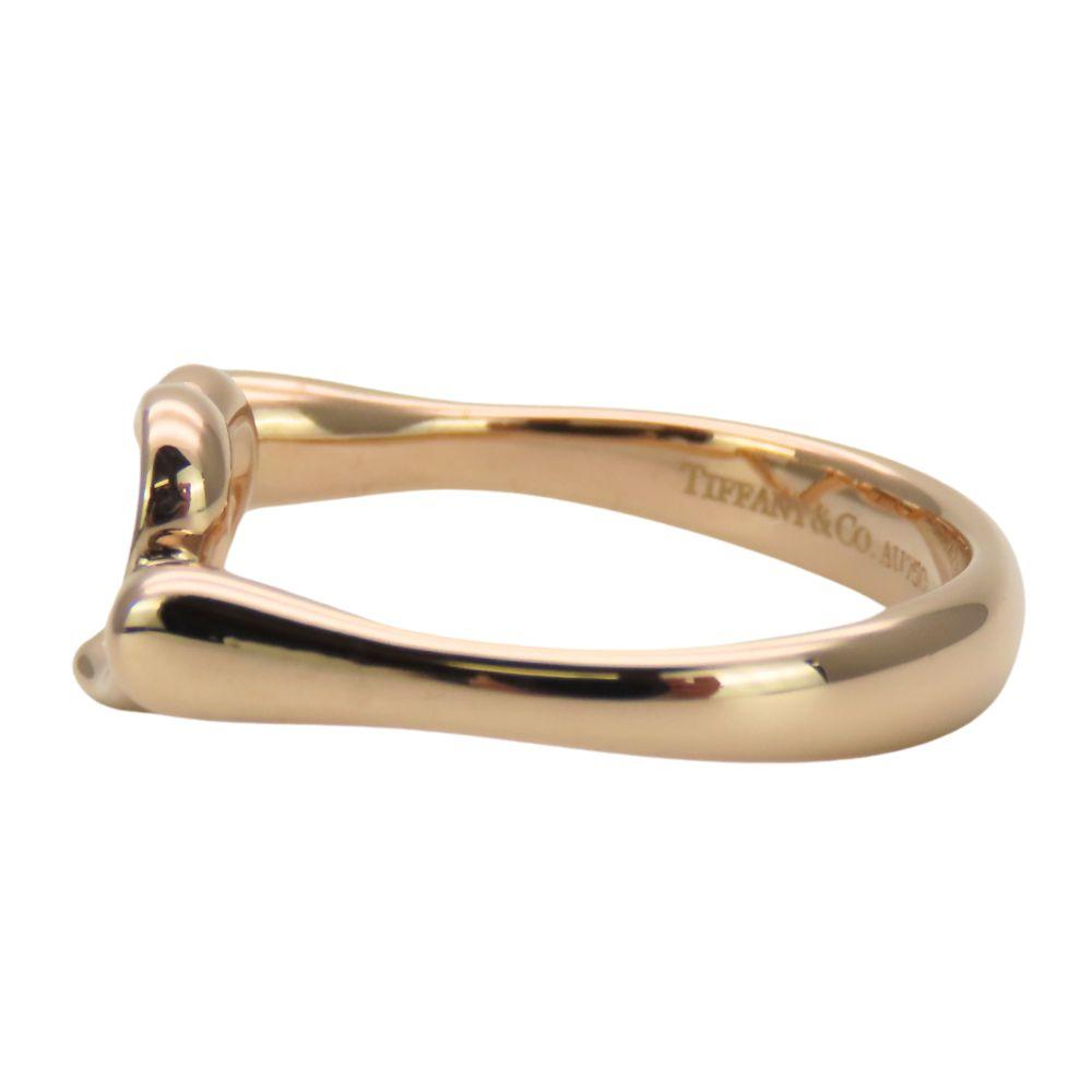 Used TIFFANY&Co. Ring Open Heart EU#49.5 K18 Pink Gold 3.5g Pink Gold El Saperetti