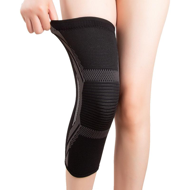 Knitted Nylon Sports Extended Knee Pads for Men and Women In Autumn and Winter Calf Protection Basketball Football Mountaineering Warm Knee Pads