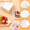50/100Pcs 4 Inch Paper Plates, Biodegradable Disposable White Plates, Square Dessert Cake Plates, Party Snack Plates