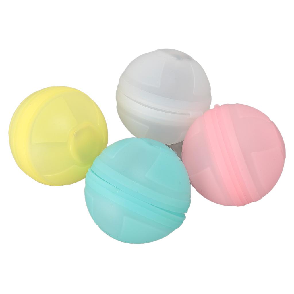 4 Pack Reusable Water Balloons Quick Fill Silicone Luminous Pool Beach Water Games Toys for Pool