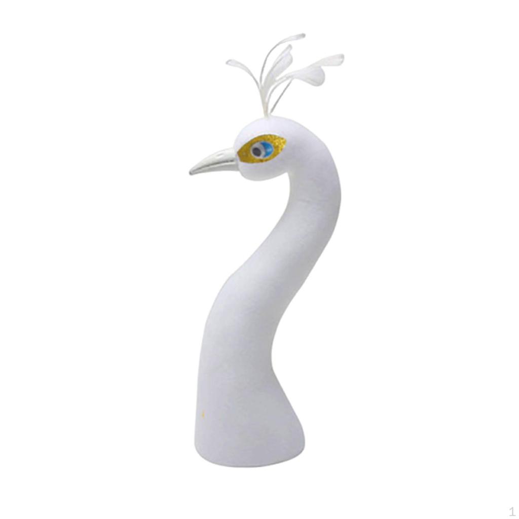 Peacock Head Figurine for Wedding Car Decoration And Floral Arrangement In Living Room