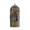 Rotatable Transparent Cosmetics Organizer: Dustproof Makeup Brush Holder & Lipstick Rack