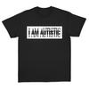 Unisexs Ich bin Autist Bewusstsein Grafik T-Shirt Minimalistisch Fett Typografie Kurzarm Baumwoll-T-Shirt Unterstütze Neurodiversität