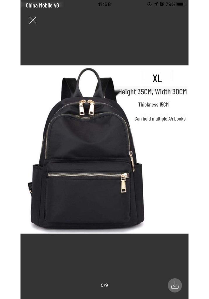 Versatile Oxford Cloth Double Shoulder Backpack - Large Capacity, Fashionable and Travel-Friendly