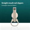 Stainless Steel Nail Clipper With Magnifying Glass Anti-Splash Heavy Duty Sharp Trimmer for Hard Thick Nails Elderly Home Use