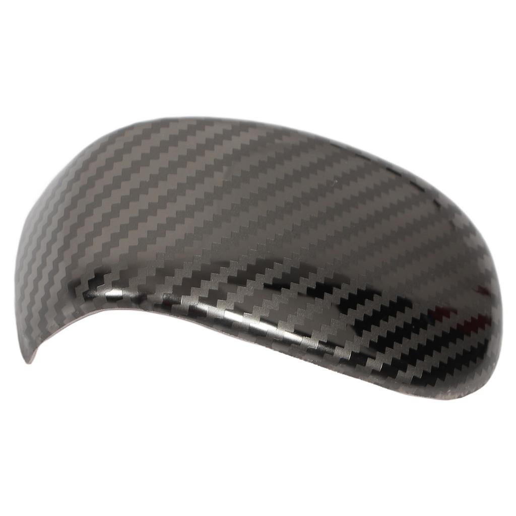 Carbon Fiber Style Gear Shift Head Cover Trim Stainless Steel Shifter Knob Sticker Replacement for Civic 11th 2022