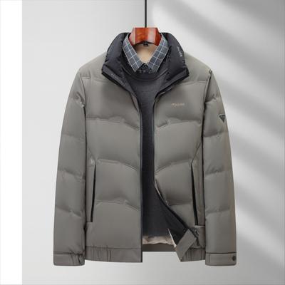 Autumn and Winter Stand-up Collar Straight Duck Down Liner Middle-aged and Young People Warm Thickened Down Cold-proof Jacket