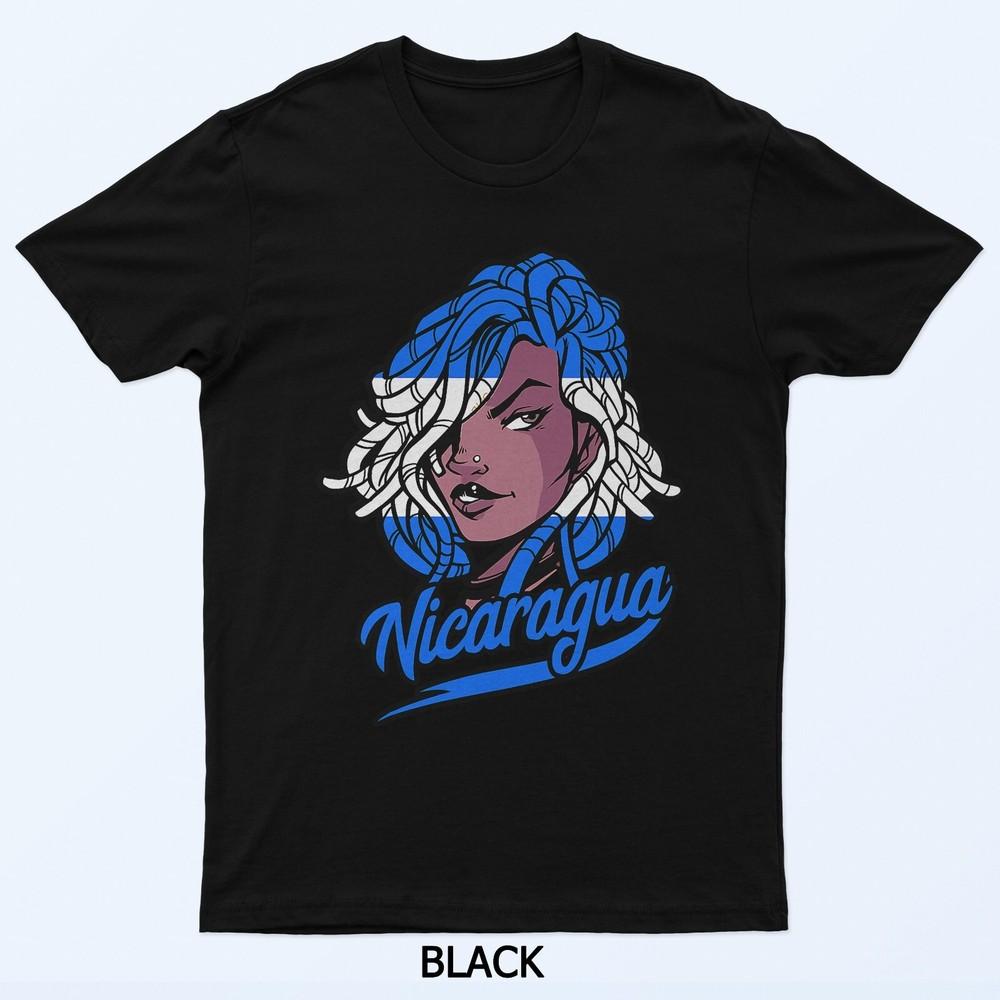 Nicaragua Nicaraguan Pride Dreadlocks Hair Nicaraguan Roots T-Shirt