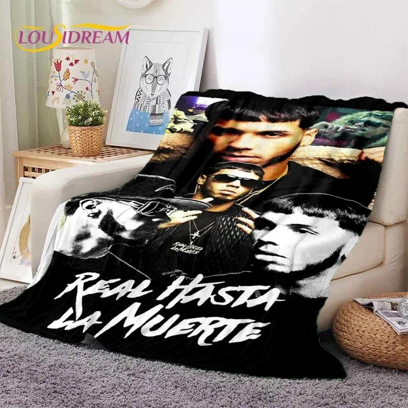 Anuel AA Inspired Hip Hop Throw Blanket Soft Flannel for Bed Sofa Outdoor Leisure Nap Gift