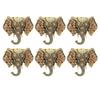 6/12pcs Retro Elephant Napkin Rings Chic Rhinestone Elephant Napkin Ring Western Napkin Buckle Table Decoration