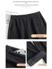 Gui Yang Yang Women's High Waist Wool Pants - Plus Velvet, Thickened, Straight Wide Leg, Autumn/Winter 2025