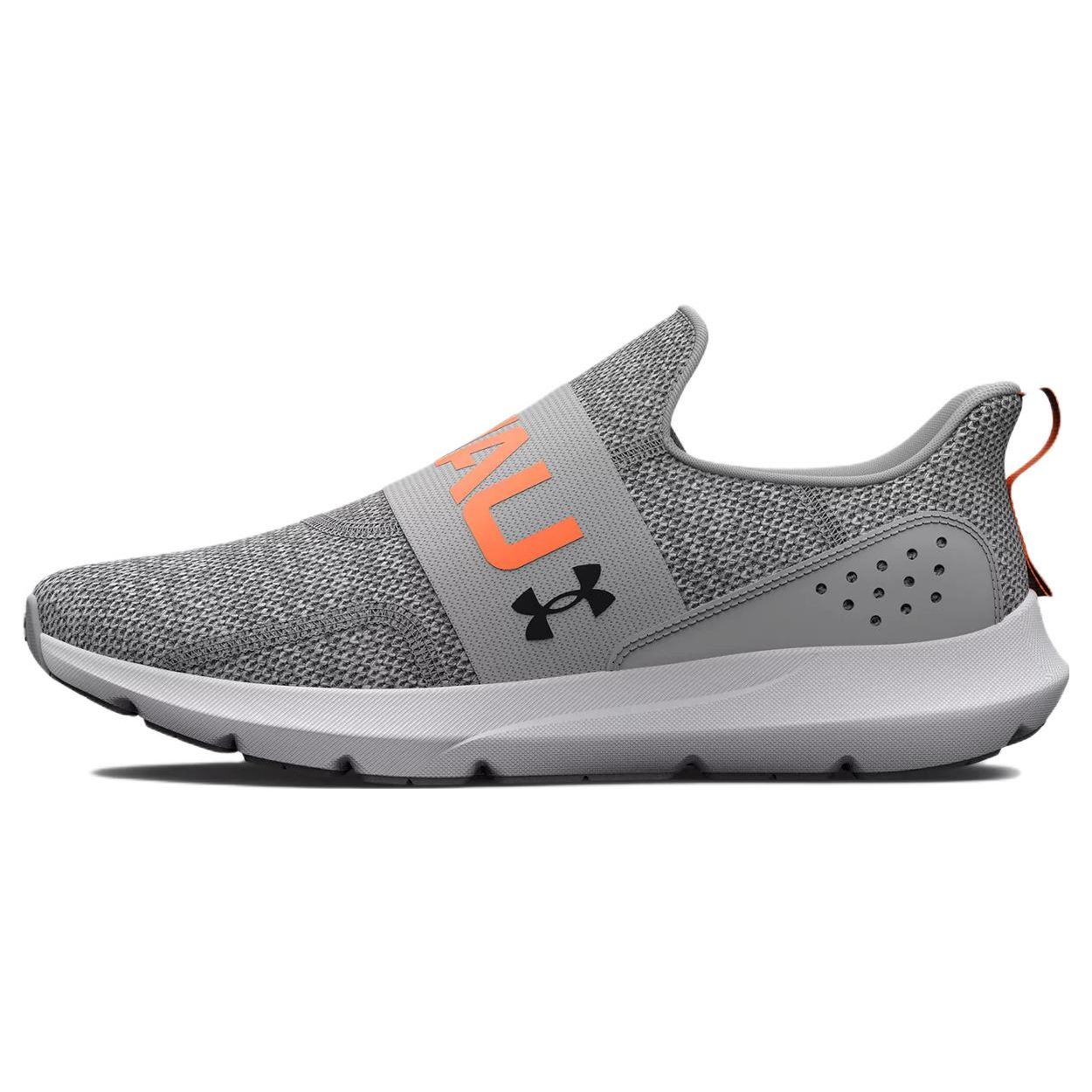 Under Armour Men s UA Surge 3 Slip Running Shoes Mod Grey Orange Blast 3026506-102 40