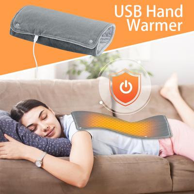 Calentador de Manos Termostático USB para Invierno Uso en Oficina y Hogar Chal Calienta Manos y Piernas Tejido de Terciopelo Corto Manta Calefactora