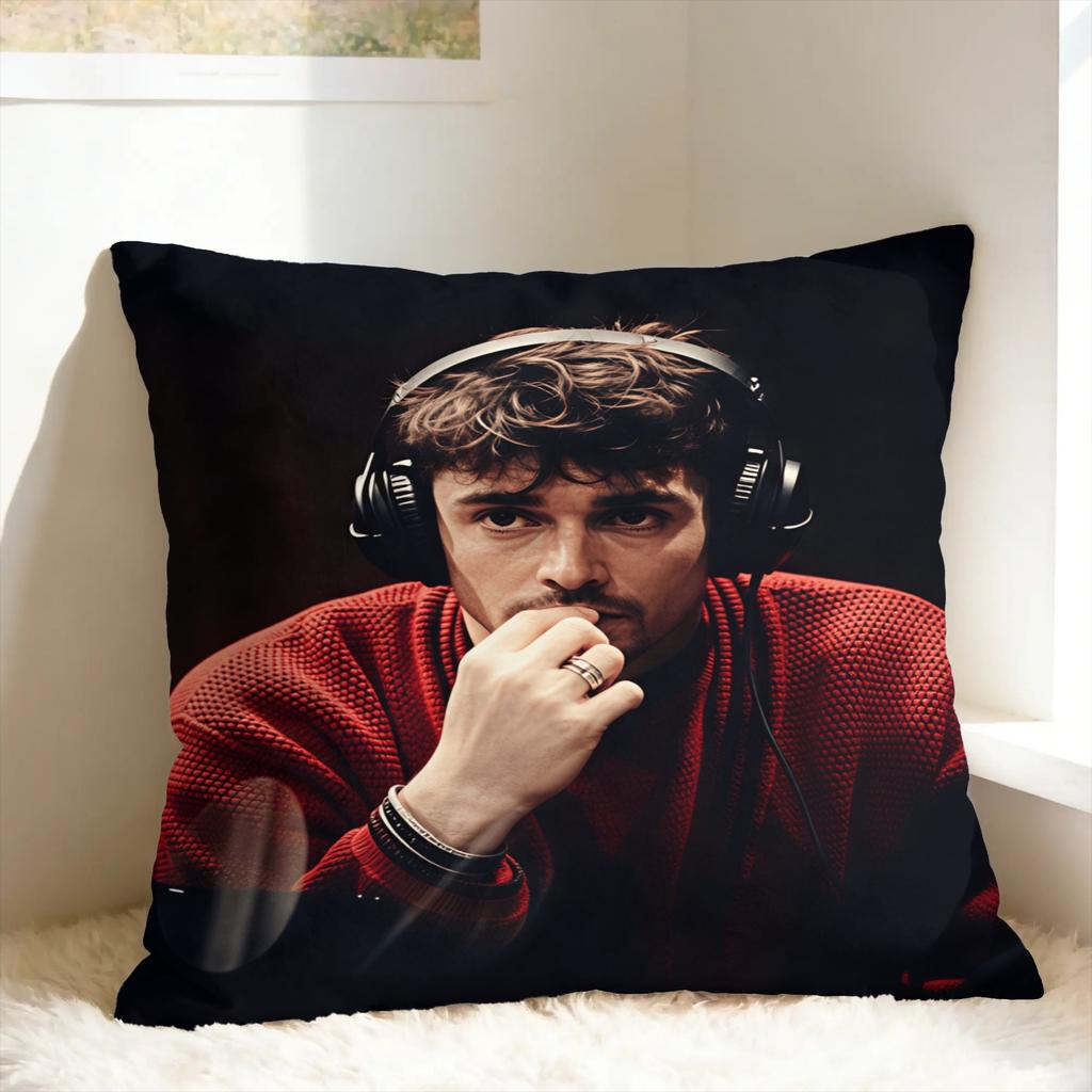 C-Charles Leclerc Kissenbezug Quadratischer Kissenbezug Neuartiger Kissenbezug für Wohnzimmerstuhl