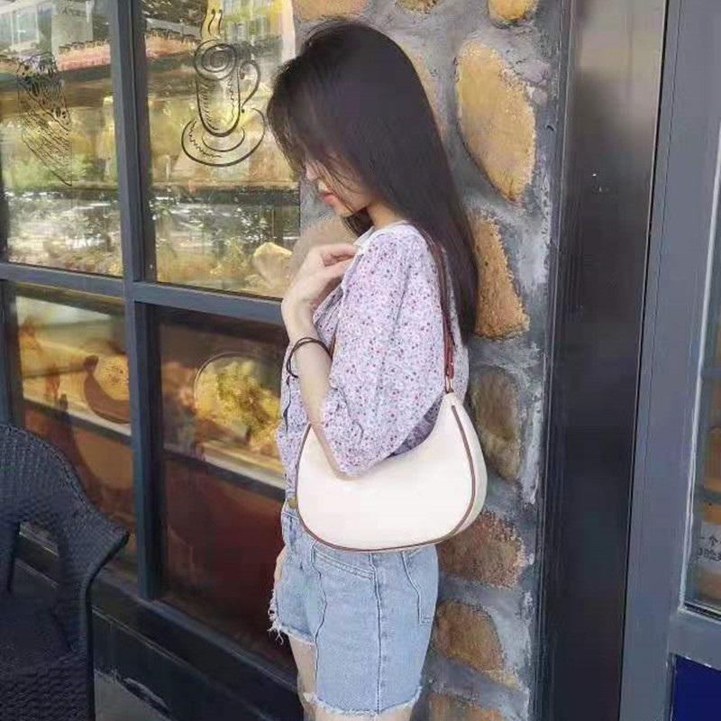 Korean Niche Crescent Underarm Bag Women Luxury Fashion Mini Handbag Single Shoulder Crossbody Purse