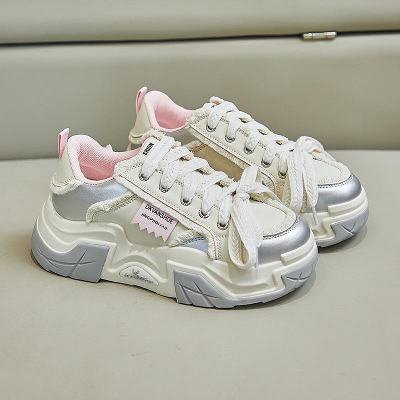Ins Korean Version of the New Dad Shoes Women's Spring Student Sports Running Shoes Casual Thick Sole Height Increase C-5503