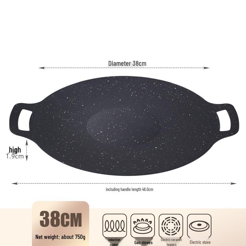 Southeast Asia Portable Double-Ear Outdoor Camping BBQ Grill Plate