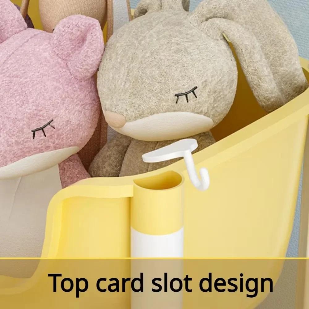 Snack Storage Cart Cartoon Storage Rack Toy Storage Rack Convenient Book Storage Rack Movable Simple Storage Cart Home Storage