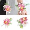 Artificial Silk Flower With Pin Clip Realistic Flower Decoration Set For Elegant Wedding Corsage And Wrist Flower