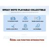 Spray 1/6 SUZUKI HAYABUSA GSX-1300R Alloy Diecast Motorcycle Model Collection Hobby High Simulation Home Decoration Ornament Boy