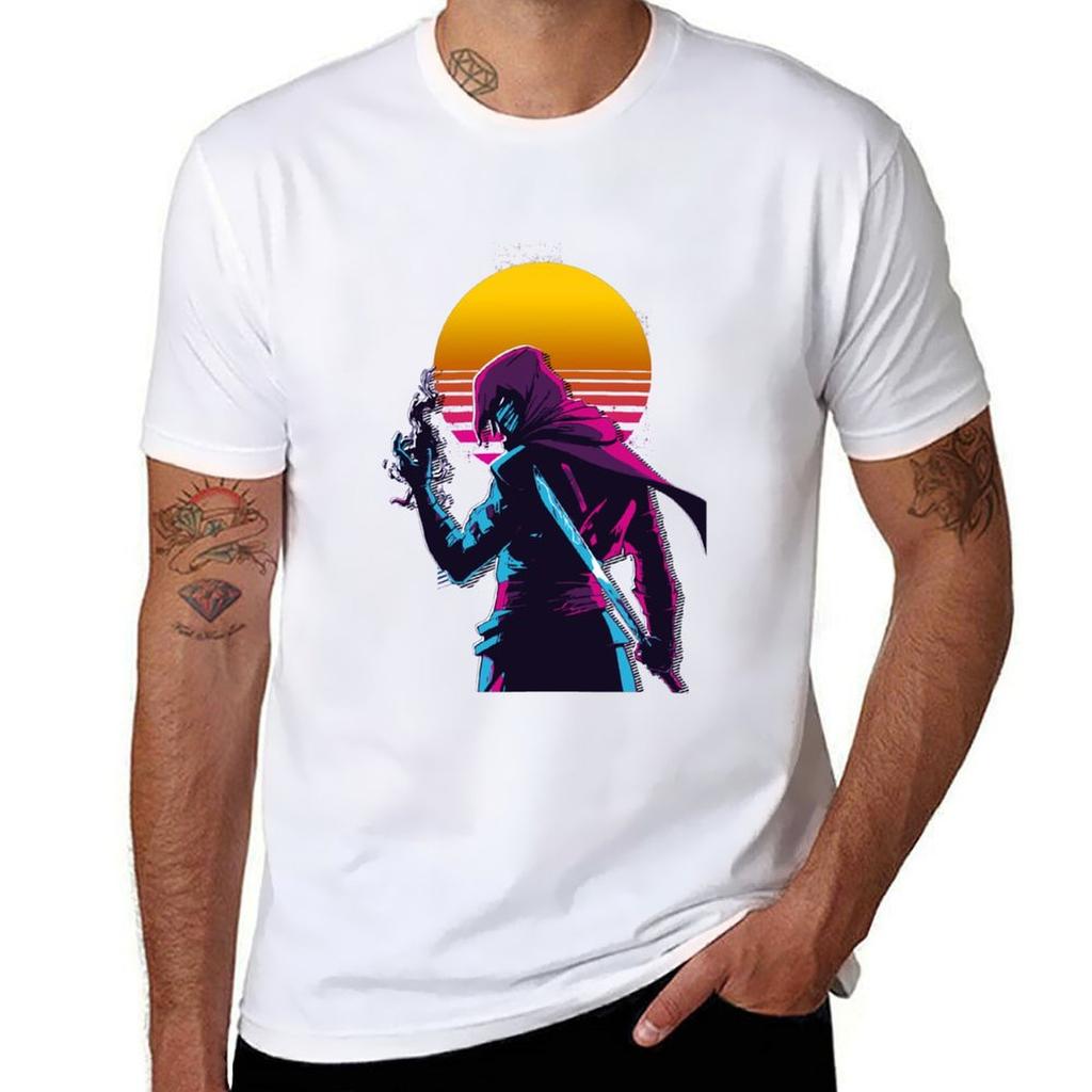 Ryo Aragami 2 80s Retro Tshirt Halloween Casual Tshirt