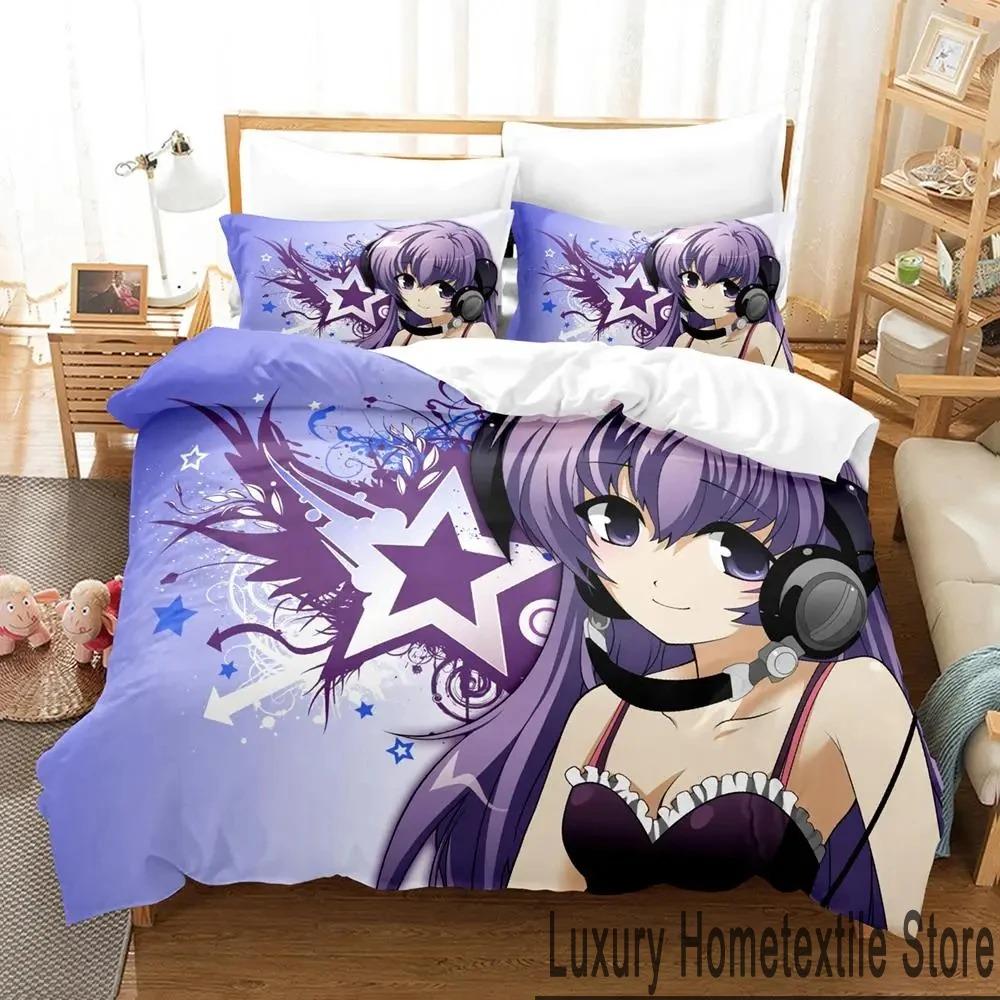 3D Print Anime Higurashi When They Cry Bedding Set Boys Girls Twin Queen King Size Duvet Cover Pillowcase Bed Boys Adult