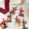 Girls Side Clip Children Gift Women Barrettes Antler Hairpins Bangs Clip Christmas Hair Clips