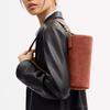 COACH Barrel Suede With Calfskin Cylinder Bag, Shoulder Bag Small Women's Clay CDY81-B4AY