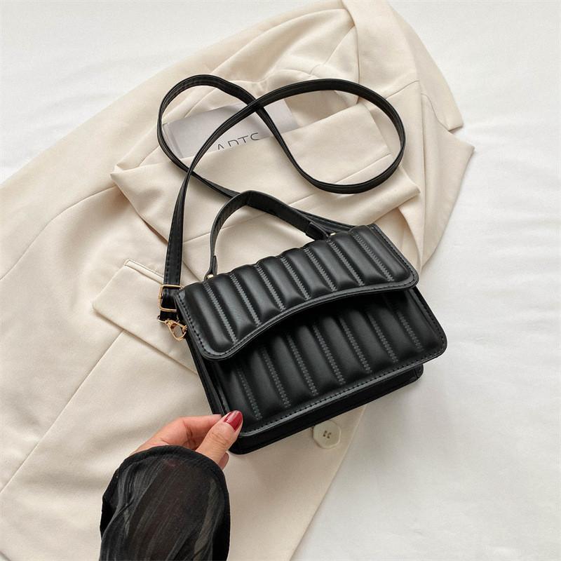 Fashionable Simple Crossbody Bag For Women In Black White Brown And Khaki Colors