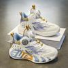 Children's Shoes Basketball Shoes 2025 New Button Sports Shoes Spring and Summer Mesh Boys and Girls Running Shoes Medium and Large Children