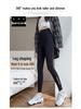 Women's 2025 Velvet-Lined Shark Yoga Pants - Warm Autumn/Winter Barbie Style