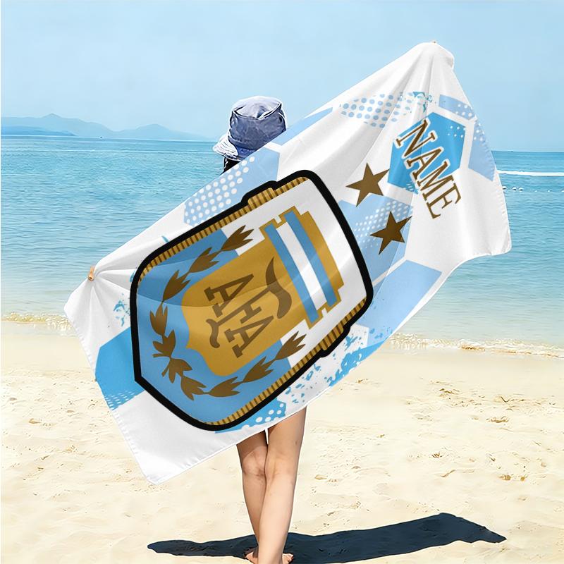 Personalized German Flag Crest Beach Towel Microfiber Beach Towel Thin Absorbent for Beach Swimming Yoga Bath Sports. 0910104