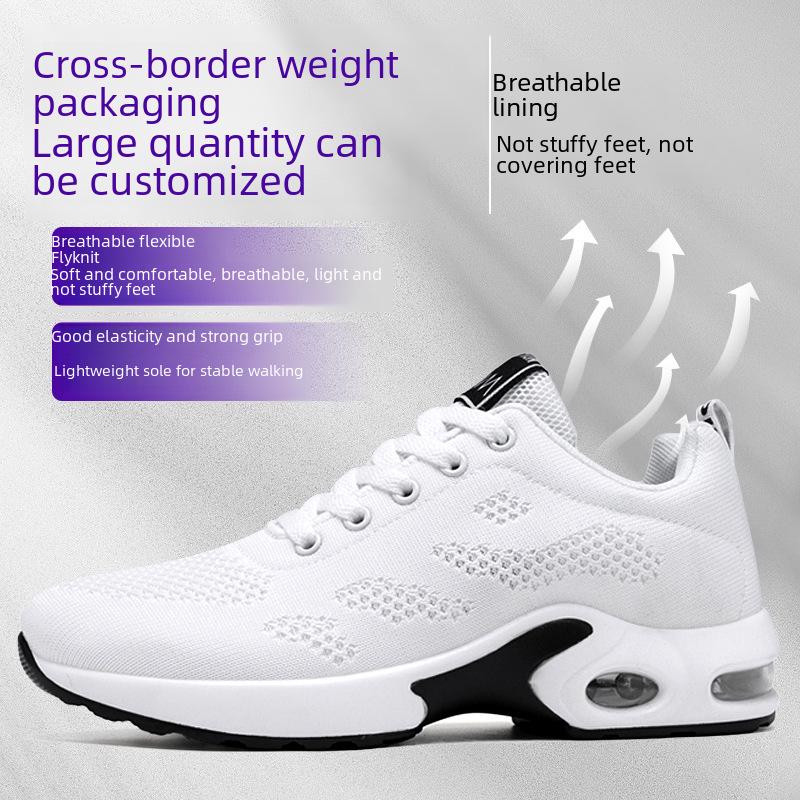 Women's 2025 Korean Style Casual Air Cushion Running Shoes - Breathable, Soft Sole Sneakers