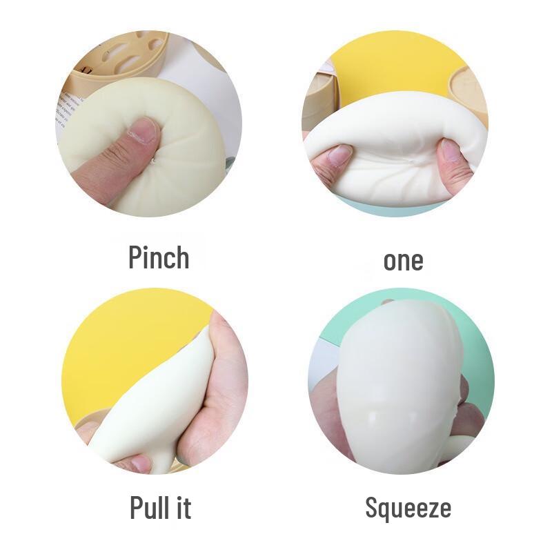 Fumede Süßes Char Siu Bao Quetschspielzeug-Set mit Dampfgarer