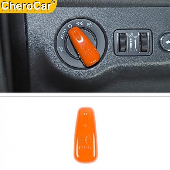 Orange Headlight Switch Knob Trim Cover For Dodge Challenger/Charger/Durango 15+