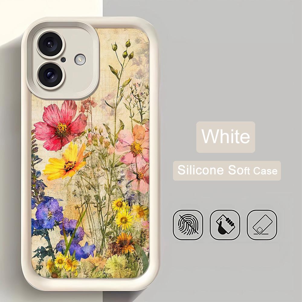 

Full Screen Colorful Flowers Phone Case For IPhone 17 Air 16 11 Case For IPhone 13 12 15 Pro 14 Pro Max 16 15 14 Plus Cover iphone 13 Pro