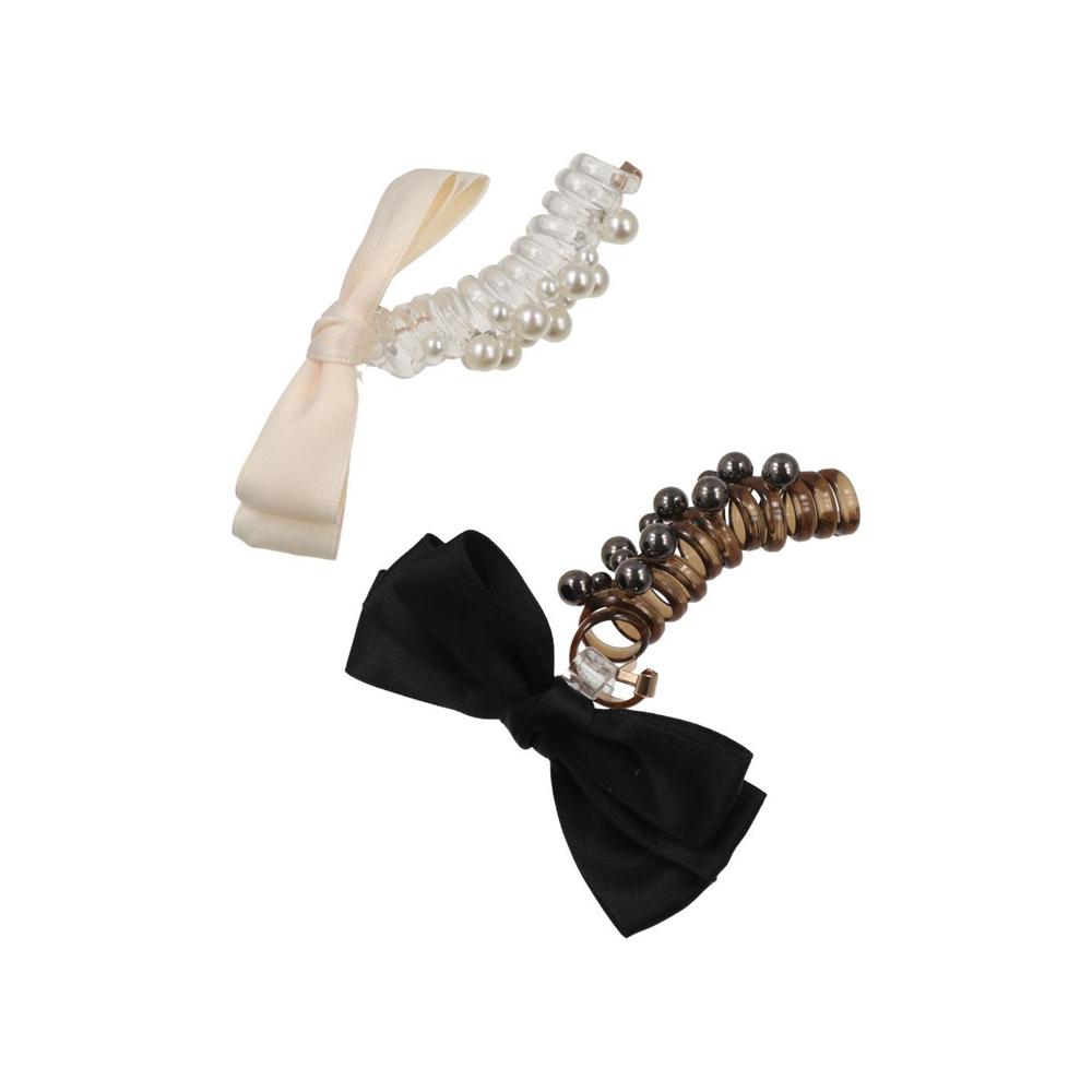 Hair Band Bow Bubble Braided Head Rope Pearl Telephone Line Hair Rope Girls