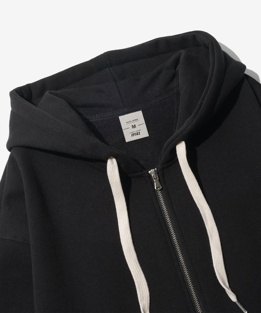 Fp142 Youthful Balloon Zip-Up Hoodie Black Sjhd1327