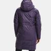 Under Armour Training Sports Solid Color Hooded Fitted Mid-Length Down Jacket Women Outerwear Purple 1342791-500