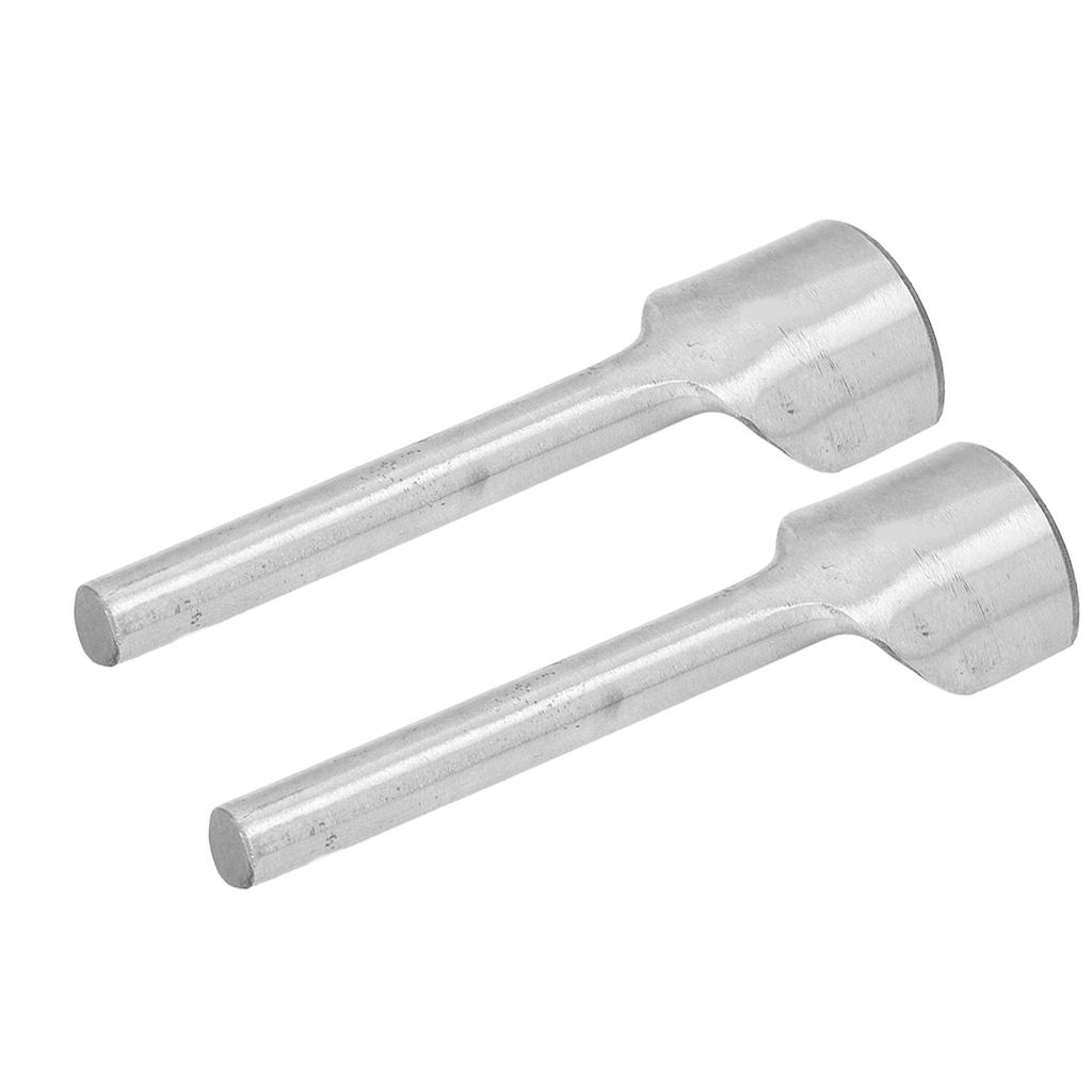 2 st Halvrund Läderskärare Verktygsstål Stans Hantverksverktyg Set Kit för Bältesrem 25 mm