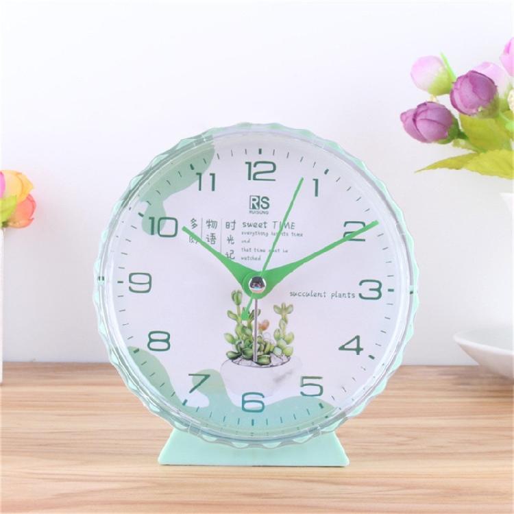 Mute Alarm Clock Battery Operated Student Desk Clock for Bedroom Home Decors