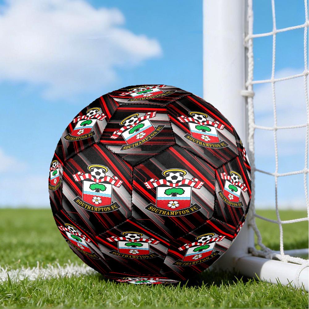 Fc Crest Design Printed Size 5 Soccer Balls, High-Quality, Anti-Slip, Protective Football, A Unique Gift , Birthdays, Christmas Gifts