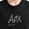Armani Exchange Fitted Short Sleeve Crew Neck Creative Logo Printed T-Shirt Men Tops Black XM000566-AF10334-UC001